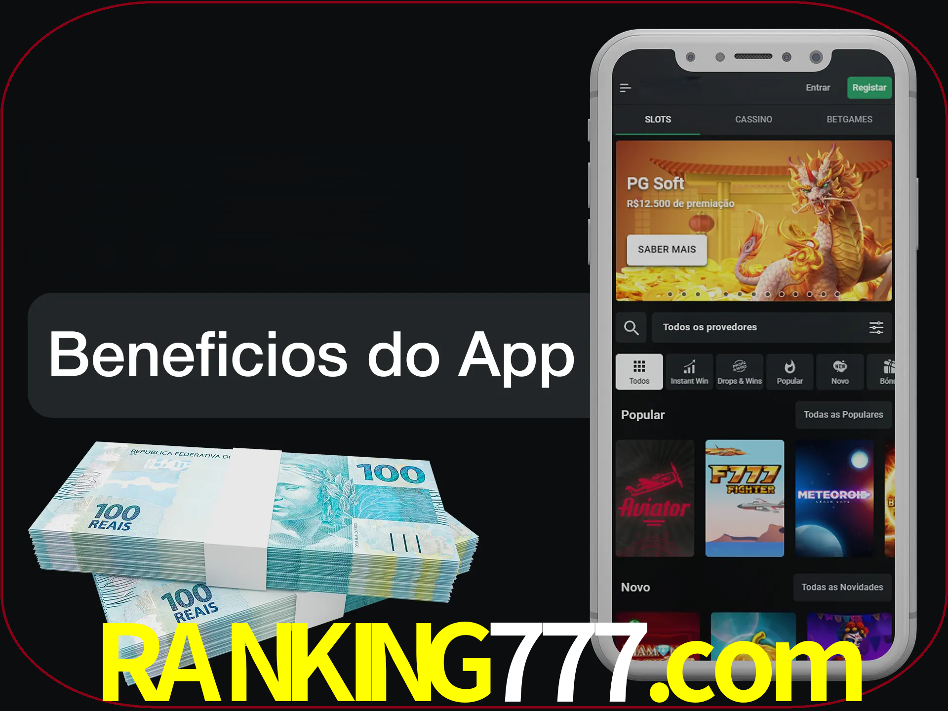 Obtenha todos os benefícios usando o aplicativo.