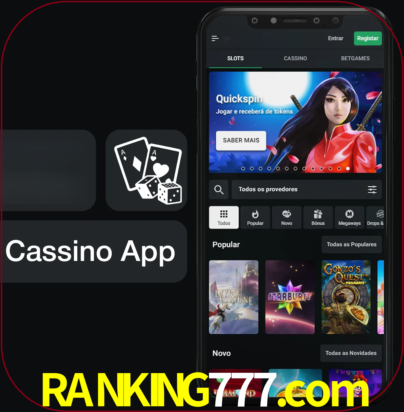 Jogue jogos de cassino e ganhe.