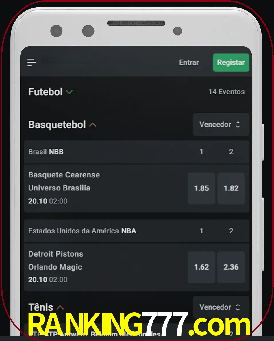 Aposte e assista aos esportes em formato ao vivo.