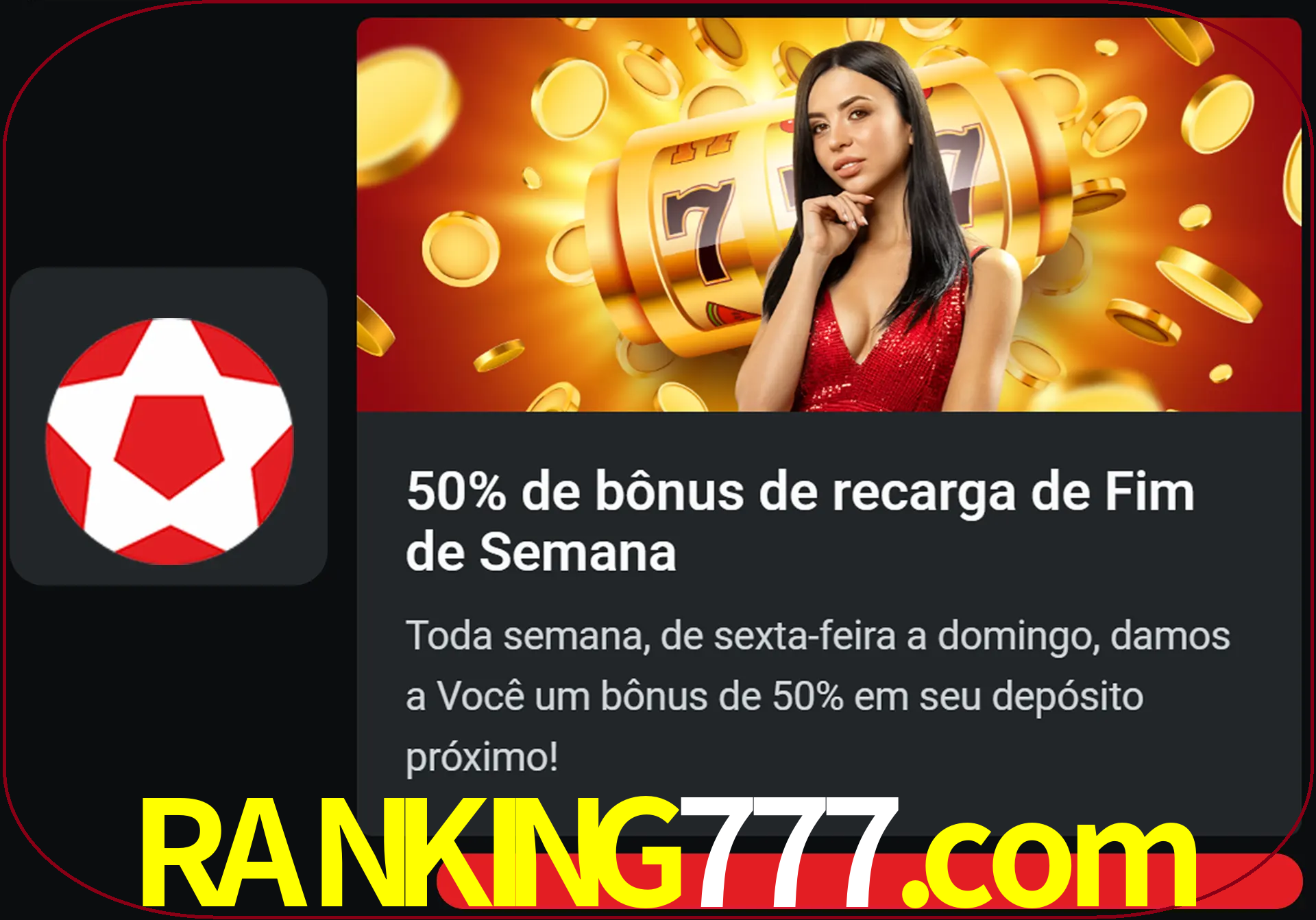 Volte a cada semana para receber novos bônus em dinheiro.