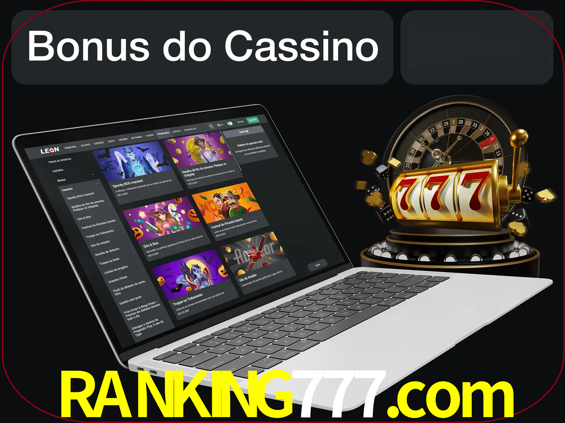 Use o bônus do cassino para começar melhor.
